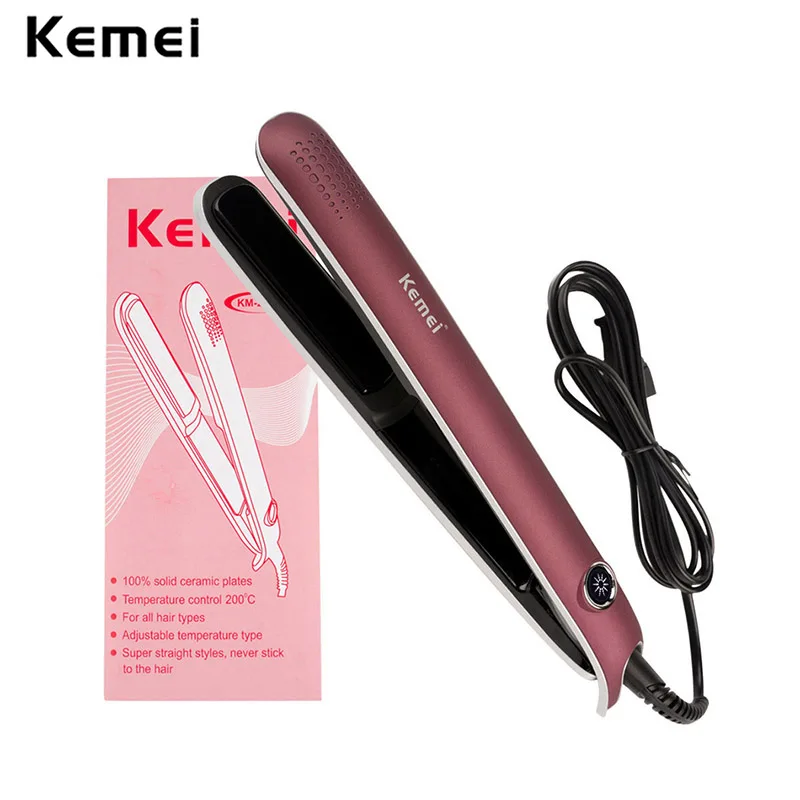 Professional Electric Hair Straightening Irons PTC Fast Heasting Up