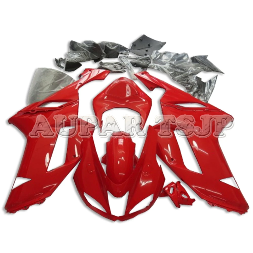 Комплекты кузова для Kawasaki ZX6R ZX636 2007 2008 636 07 08 полностью глянцевые красные