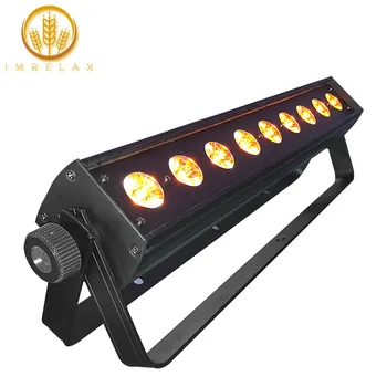 

IMRELAX New Model 9*12w RGBWA+UV 6in1 LED Light Bar Stage Effect Light DMX Washer LED Bar Light DJ Stage Disco Light