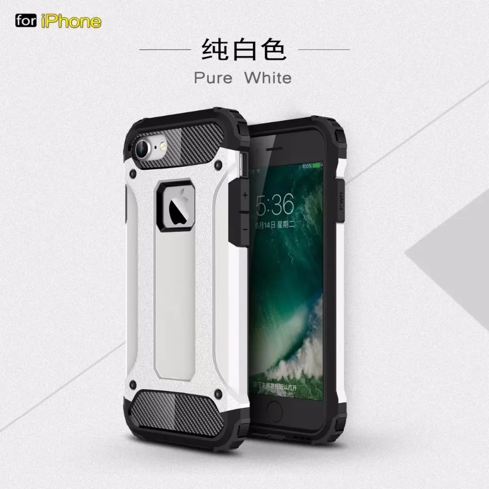 

For iphone X case Ultra Thin Shockproof Rugged Impct Hybrid Armor Silicone Back Cover For iphone 5 5s SE 6 6s 7 8 plus Coque
