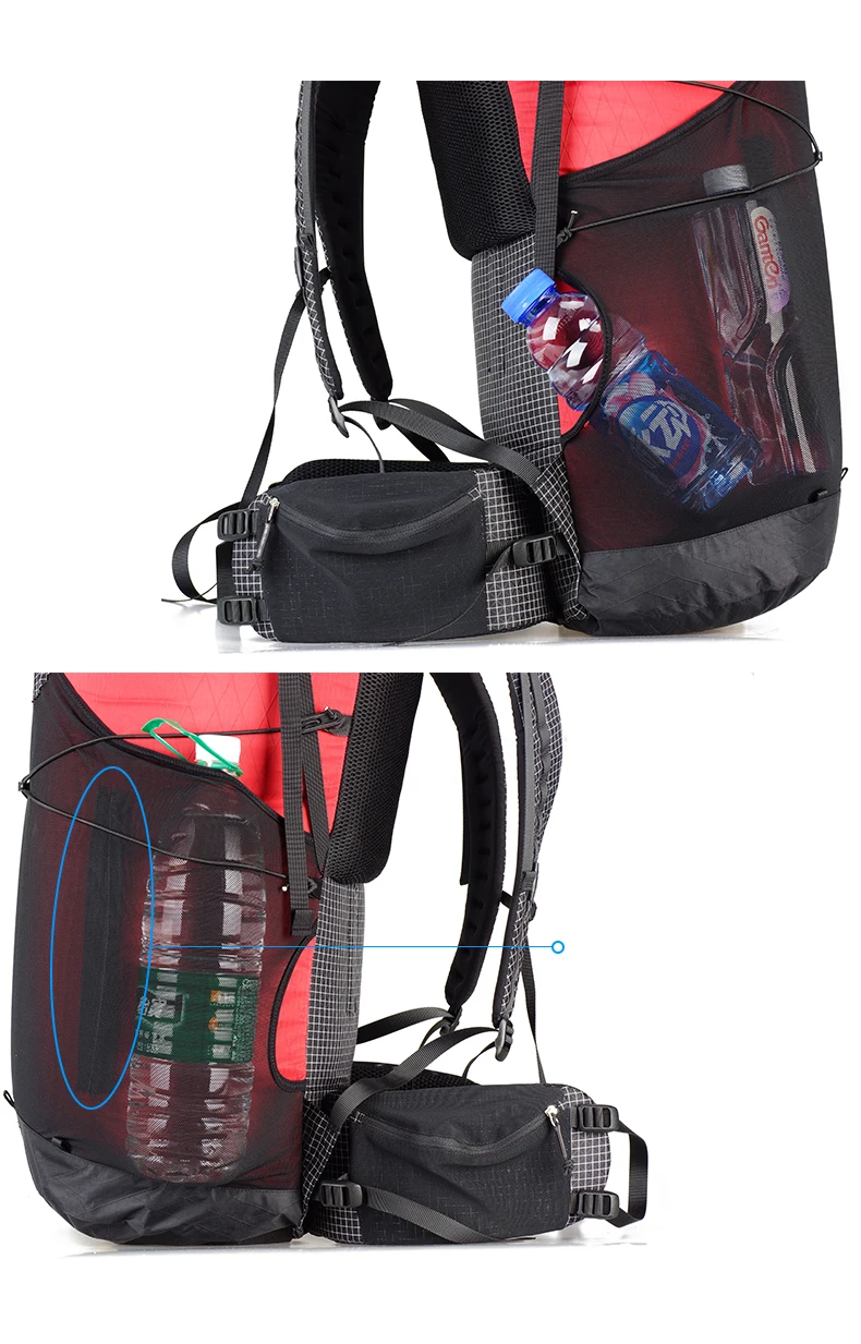 Mochila ao ar Bolsas de Viagem Engrenagem Grande Xpac Escalada Livre Ultraleve Quadro Menos Pacotes Leve Durável Acampamento Caminhadas 3f ul 55l Mod. 1263873 10 Esporte e Lazer