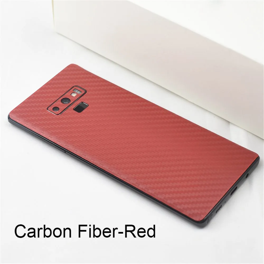 Back Cover Film For Samsung Galaxy Note 9 8 LeatherCarbon FiberWood Skins Protective Sticker For Samsung S9 S8 Plus Note 9 8 (18)