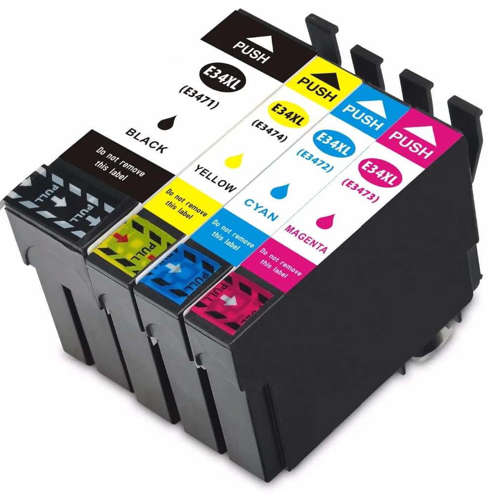 

Vilaxh Compatible Ink Cartridge For T3471 T3474 Compatible For Epson WorkForce Pro WF-3720DWF / 3725DWF