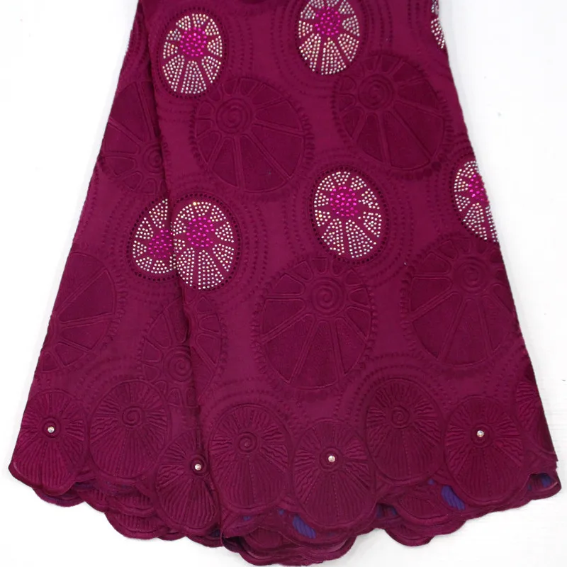 

Hot selling African Swiss Voile Lace Nigerian Lace Fabrics High Quality 2019 Embroidered Dry Cotton Lace Fabric For Men RG225