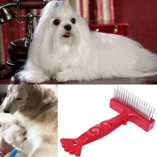 Машинка для стрижки собак, кошек, волос, шерсти, волос, блох, длинная Расческа Щетка для домашних животный инструмент для чистки