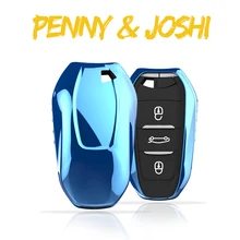 Заводские оригинальные дизайнерские автомобильные аксессуары, автомобильные мягкие чехлы из ТПУ, автомобильный чехол для смарт-ключа, чехол для дистанционного ключа, подходит для peugeot 4008 5008