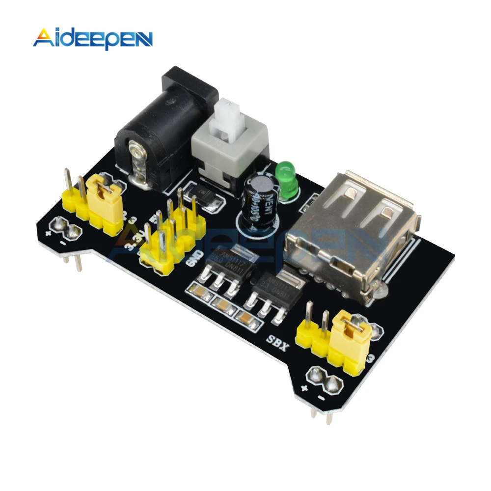 

MB102 MB-102 Breadboard Power Supply Module 3.3V/5V For Solderless Bread Board For Arduino