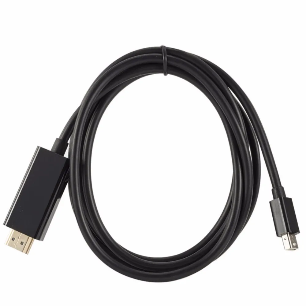 1,8 м Мини DP к HDMI кабельнь мини-дисплей адаптер аудио видео кабели до 10,8 Гбит/с для Apple Mac тв-проектор