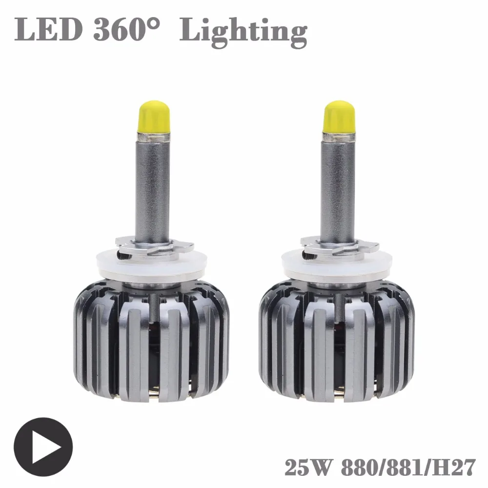 

Auto Headlight H1 Led Lamp With CSP 6000K 35W 12 Volt 880 881 H27 Bulb Led Lampada Car Accessory Kit Led H1 360 Diode Head Light