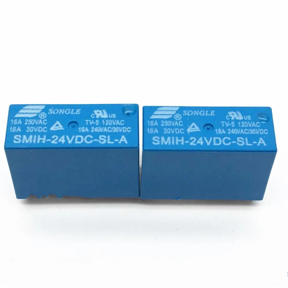 10 шт./лот Мощность реле SMIH 05VDC SL A 12VDC 24VDC 5 В 12 24 постоянного тока 16A 6PIN группа