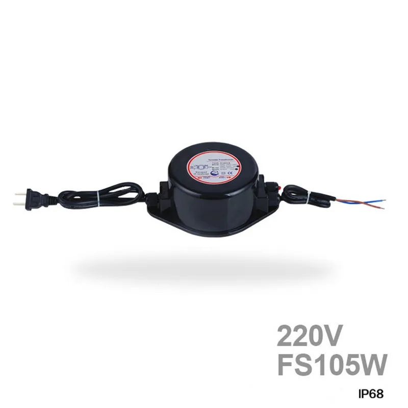 

105W 12AC Output Landscape Light Waterproof Transformer Power Supply Transformer Connecting Pool Lights Battery Power