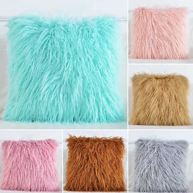 Buy Fashion home long hair pillowcase Solid color