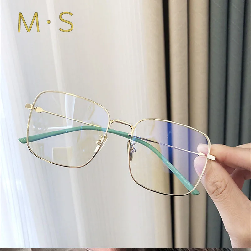 

MS 2019 anti Blue light Ray Computer Goggles Radiation-resistant Transparent eye glasses frames for Flat mirror Goggles