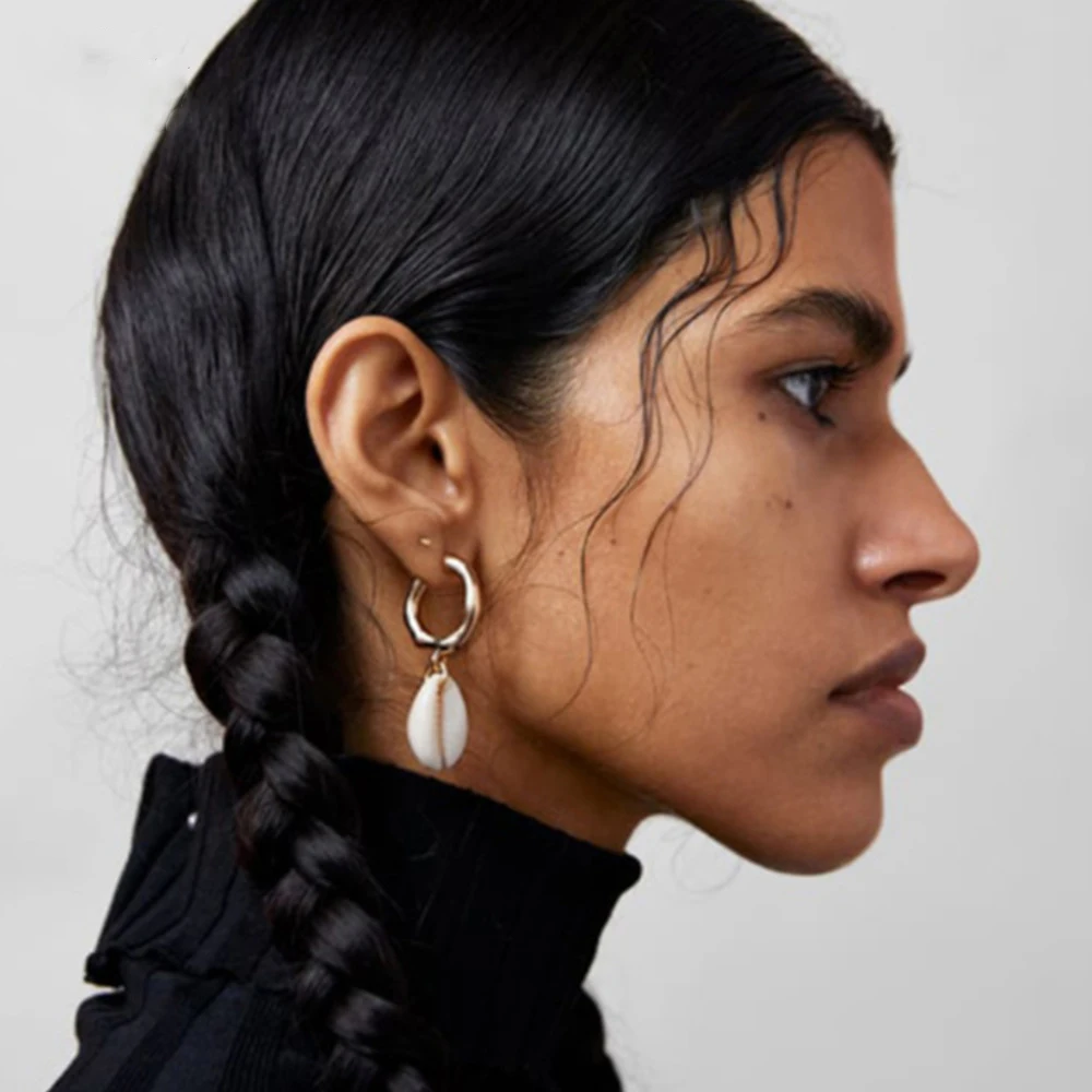 

2019 New Trendy Personality Shell Earrings for Women Detachable Any Match Bohemian Dangle Earring Fashion Accessories Wholesale