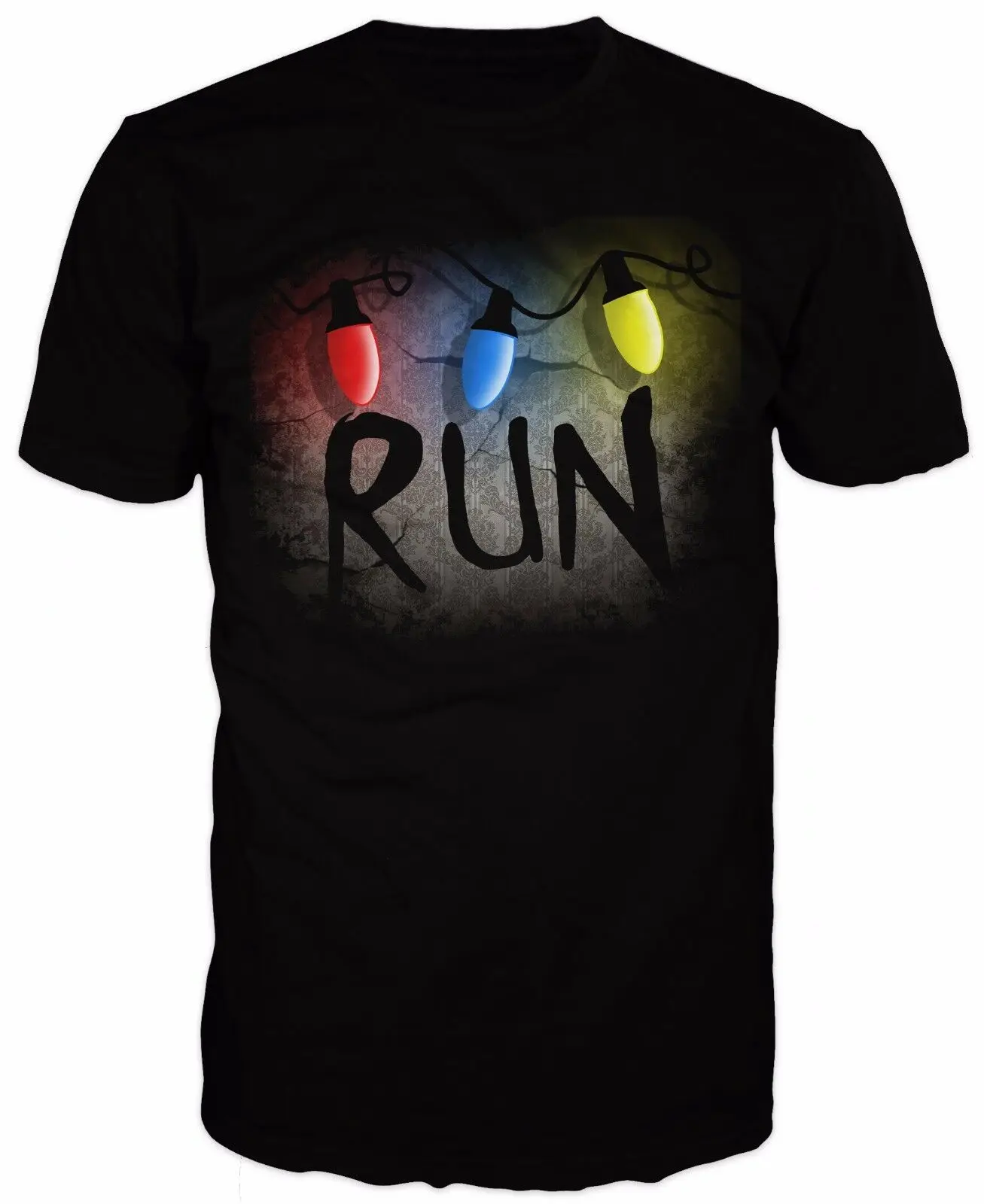 RUN T-shirt inspired by Stranger Things Men Women Unisex Fashion tshirt Free Shipping | Мужская одежда