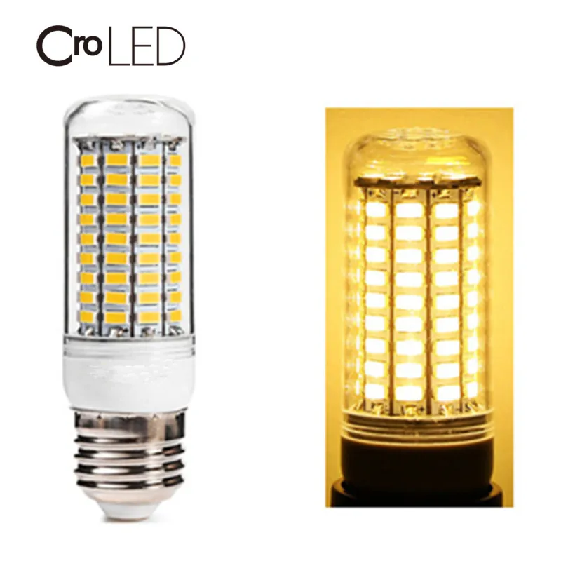 

CroLED LED Bulb E27 18W 5730SMD LED Corn Llamp Bulb 1800LM Transparent cover AC220-240V Warm White