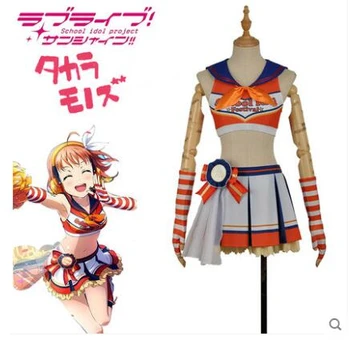 

LoveLive!Sunshine!! Takami Chika Cosplay Costume Cheer-section Awaken Uniforms Custom Made Free Shipping B