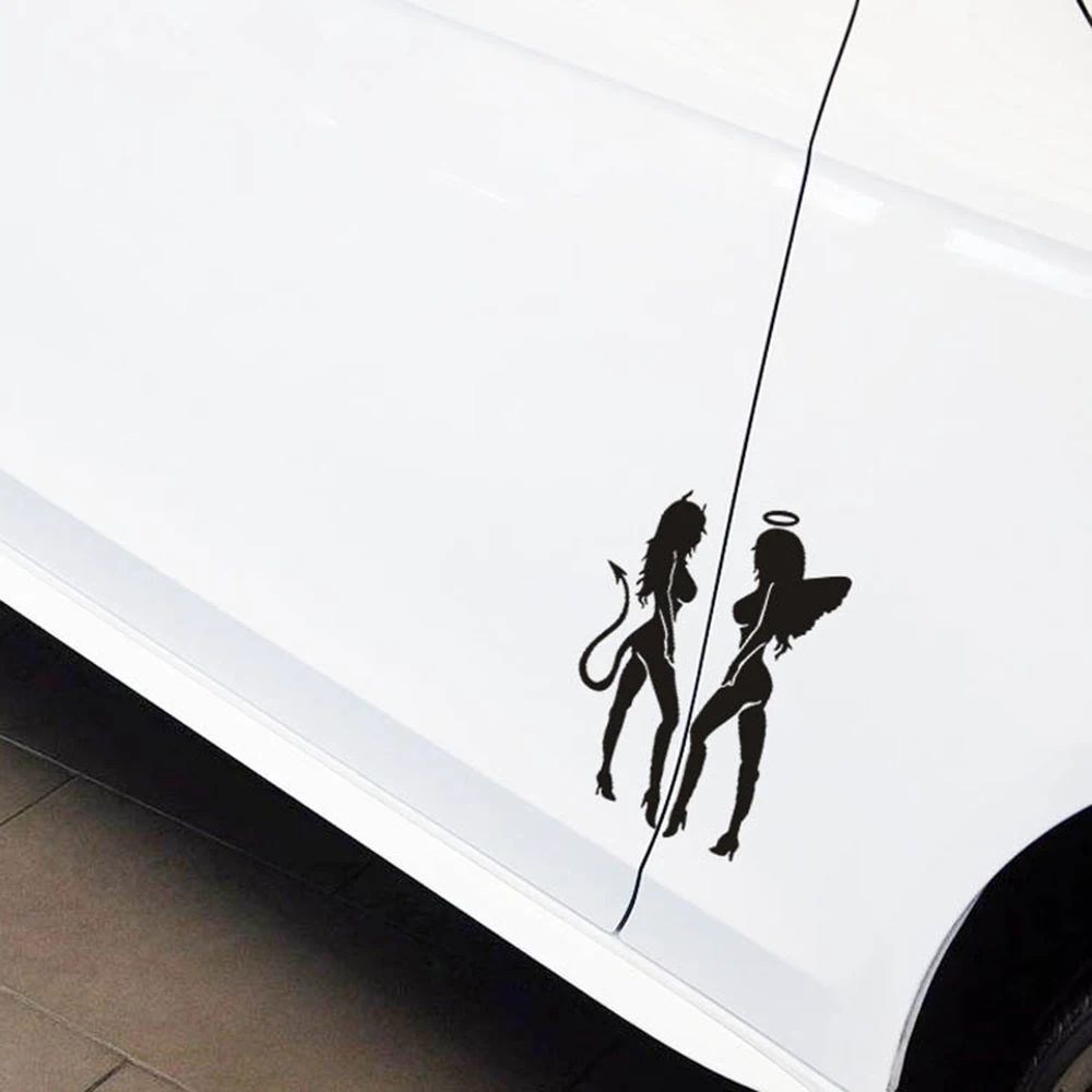 Aliauto angels and demons sexy personality car stickers Car Decal car