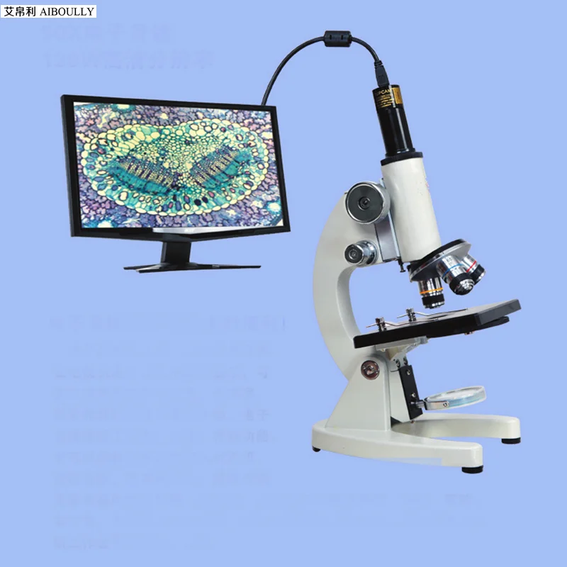 AIBOULLY для биологической микроскопии 23,2 мм размер пор электронный окуляр 2 мегапикселя видео микроскоп Видео телескоп