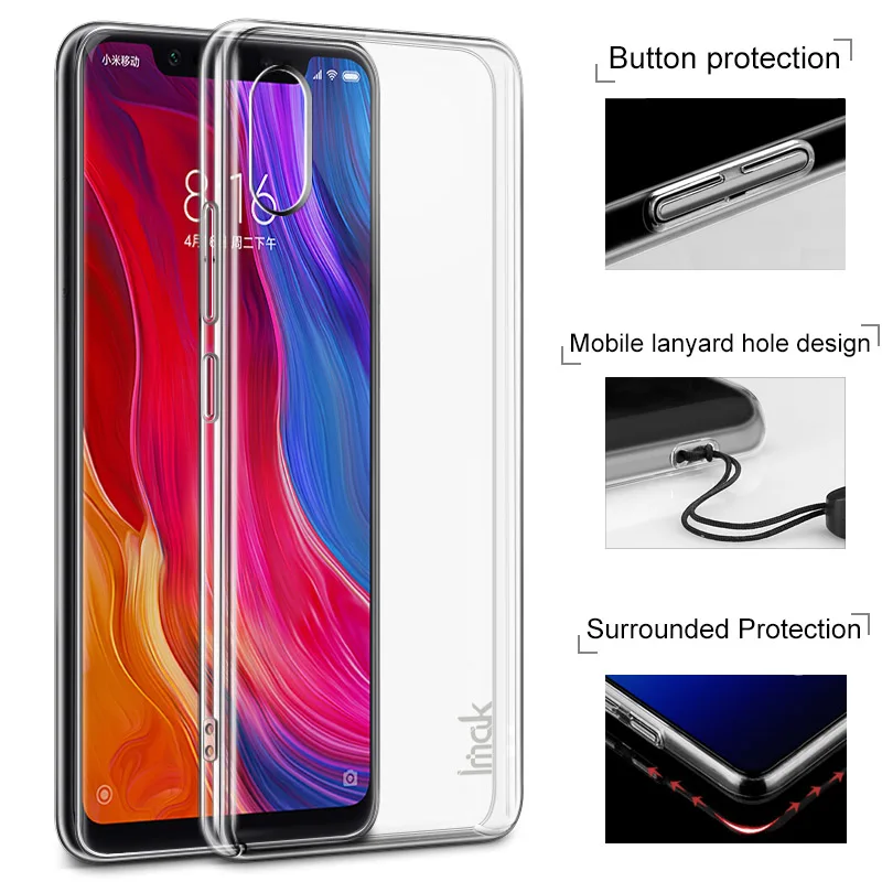 

Xiaomi Mi 8 Explorer Edition Case IMAK Pro II Clear Crystal PC Hard Back Cover Case For Xiaomi Mi 8 Explorer Edition Mi8 Pro