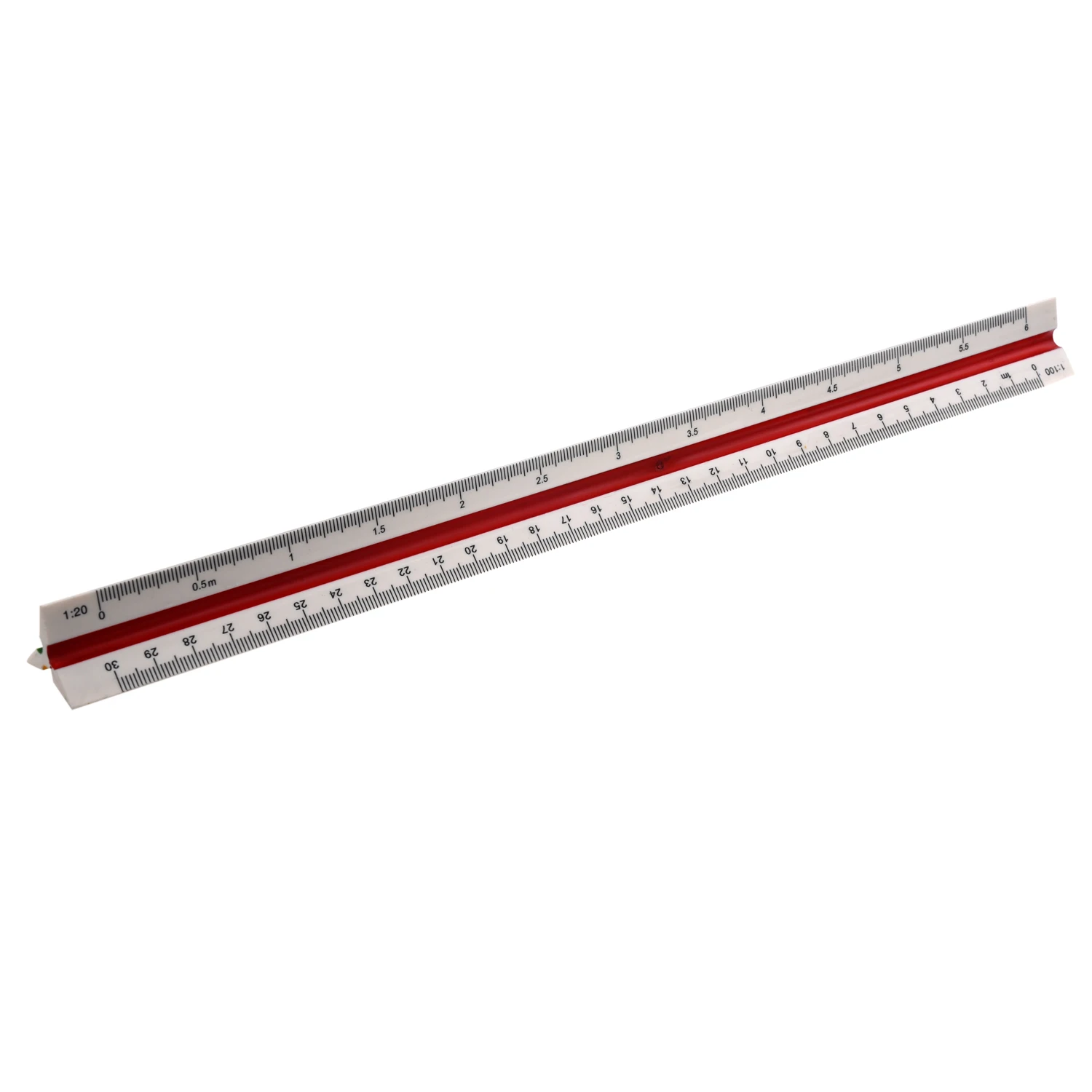 SOSW-1:20/25/50/75/100/125 Plastic Triangular Scale Ruler Measurement