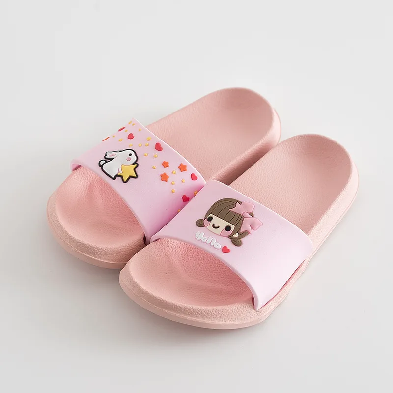 2017 New Boys Girls Slippers Summer Children's flip flops indoor
