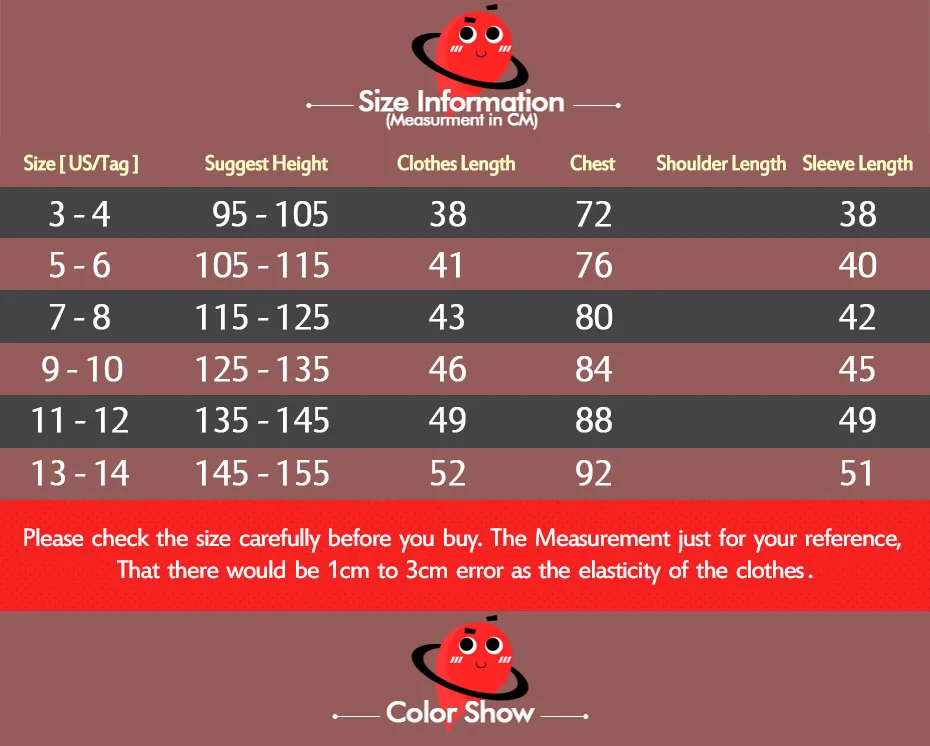 chicun 6size