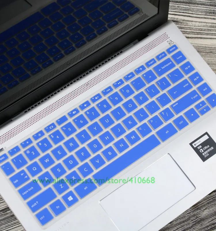 Мягкие силиконовые наклейки на клавиатуру для hp 245 G6/hp 246 G6 для павильона x360 14-ba100TX/ba101TX 14-bf110TX - Цвет: Blue