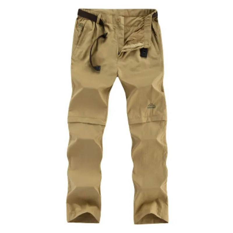 Deportes al aire libre de secado rápido pantalones hombres Camping pesca Trekking senderismo desmontable masculino pantalones respirables finos L-6XL Deportes al aire libre de secado rápido pantalones hombres Camping pesca Trekking senderismo desmontable masculino pantalones respirables finos L-6XL