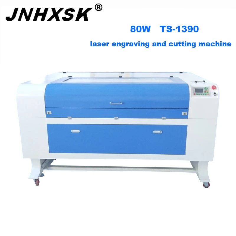 Лазерный 3d гравировальный станок JNHXSK 80 Вт F2 CO2 фрезерный с ЧПУ для ткани фанеры