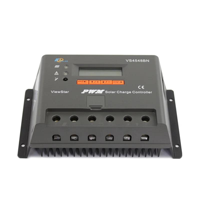VS4548BN 45A 12 V/24 V/36 V/48 V режимы Auto, PWM регулятором солнечного заряда контроллер ЖК-дисплей Дисплей подключения панели солнечных батарей Батарея для солнечной Системы