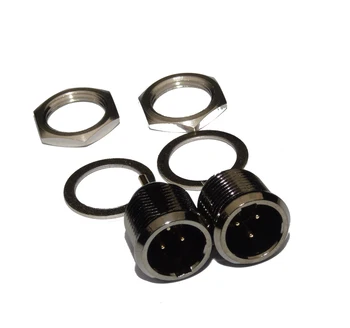 

wholesale 4pcs Mini XLR Mini XLR 3-Pin male Chassis Panel Socket, Mini XLR" Receptacle 3 Position TB3M