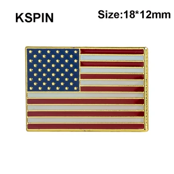 

U.S.A flag lapel pin badge pin 100pcs a lot Square Shape XY0238
