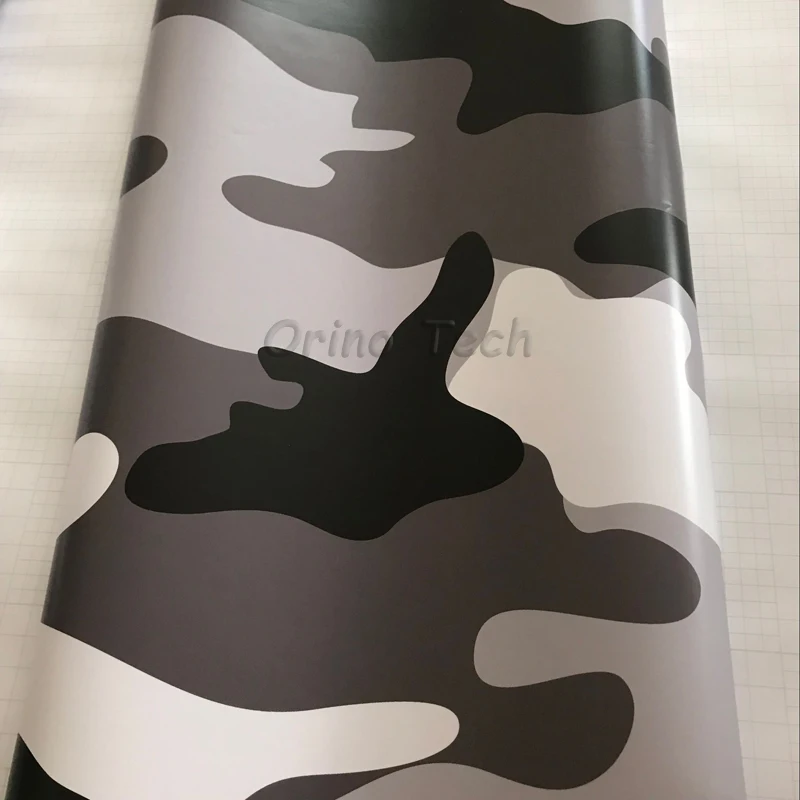 Black Grey White Film Vinyl Wrap-2