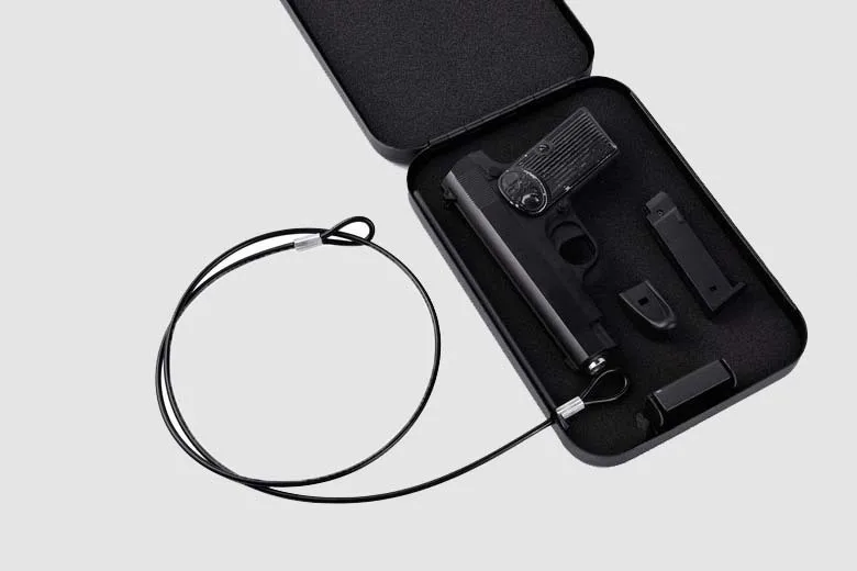 security key portable car safe box handgun valuables money jewelry storage box strongbox cold-rolled steel sheet