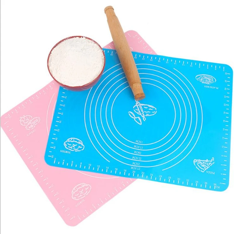 SHENHONG Silicone Baking Mat Thickening Flour Rolling Scale Mat Kneading Dough Pad Baking Pastry Rolling Bakeware Liners