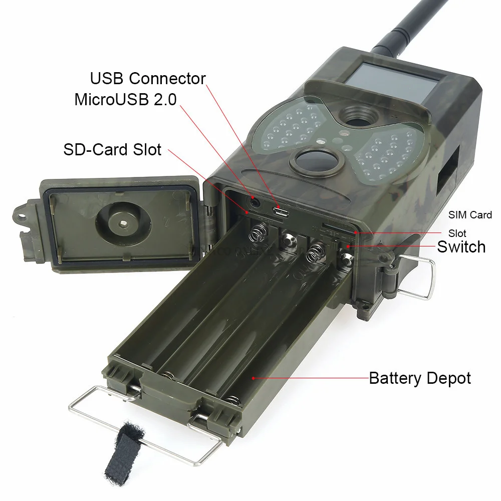 Skatolly HC300M инфракрасная охотничья камера ночного видения GSM 12MP 1080P Скаут Chasse камера фото ловушки дикой природы камера s Охота