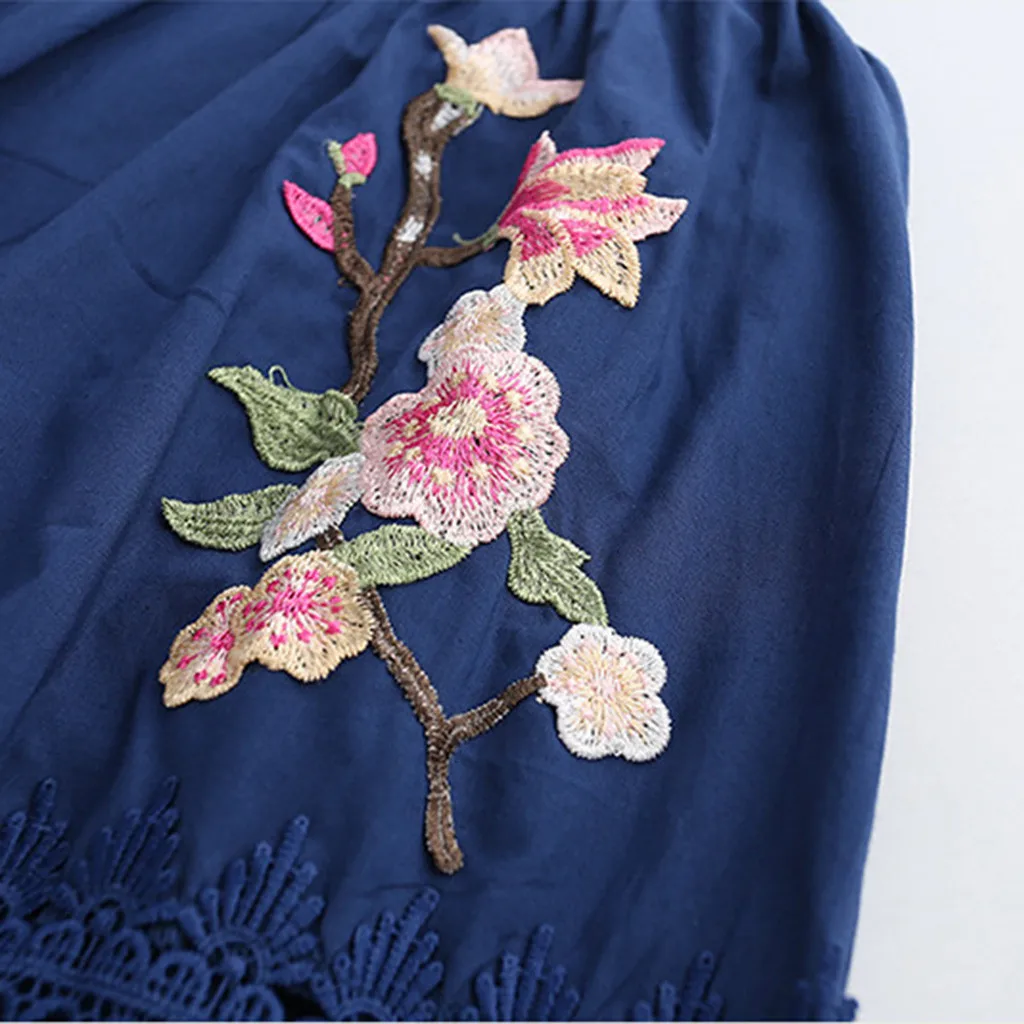 Темно-синее кружевное Сетчатое платье без рукавов с цветочной вышивкой для маленьких девочек; праздничное платье принцессы; платье-майка; meisje kleding