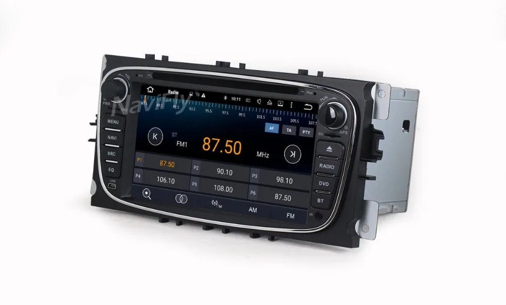 Perfect Two Din 7 Inch Car DVD Player Android7.1 For FORD/Focus/S-MAX/Mondeo/C-MAX/Galaxy Quad Core Wifi GPS Navigation Radio FM USB 13