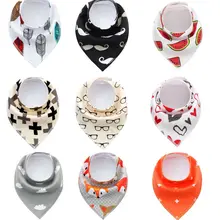 4 шт. новые детские унисекс слюнявчик треугольная бандана нагрудники
