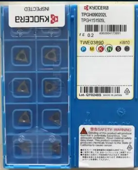 

TPGH090202L KW10 10Pcs Kyocera Insert Original External Turning Tools Carbide Inserts Lathe Inserts