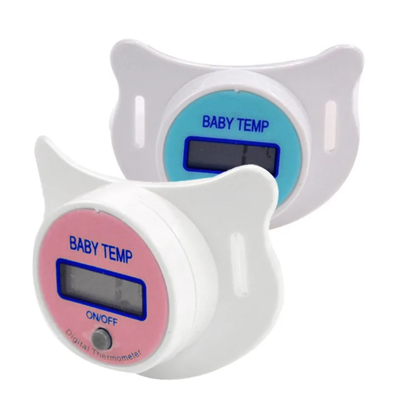 Safe Practical Mouth Nipple Temperature Baby LCD Digita Pacifier Thermometer