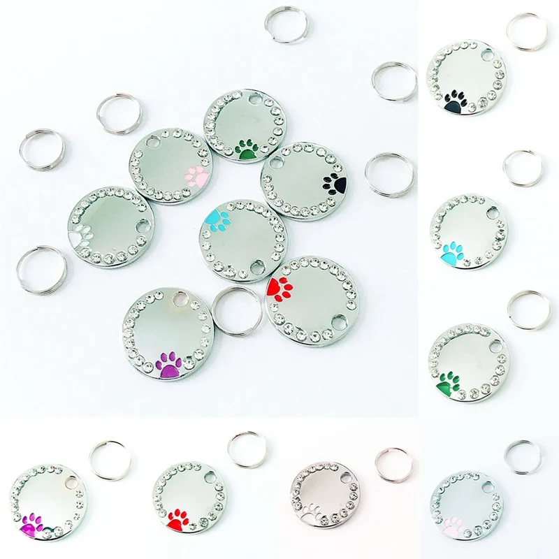 

New 1Pcs Stainless Steel Metal Blank Stamping Dog Tags Charms Pendants Pet card identity card