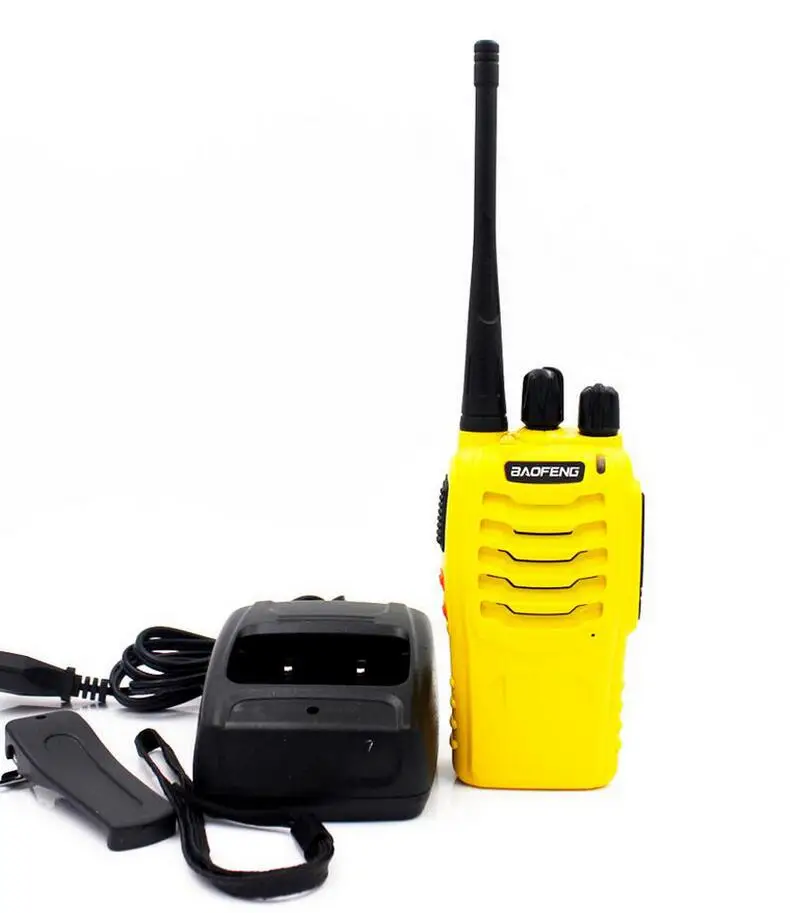 Baofeng BF-888S walkie talkie 5 Вт 5 км UHF 400-470 МГц 16 каналов портативный Радиоприемник двухстороннее радио - Цвет: BF888S Yellow