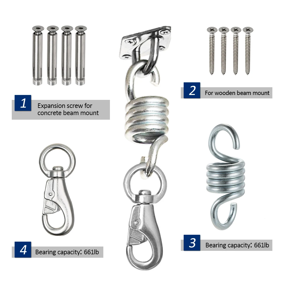 Гамак монтажный аппаратный комплект настенный потолок Йога качели Якорь Подвеска боксерский Песочник бетонный металлический комплект