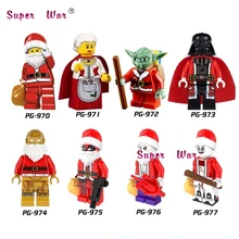 10 компл. Серия фильма 5 Merry Christmas Санта Клаус satr войны супер герой коллекция строительные блоки Модель Кирпичи детей