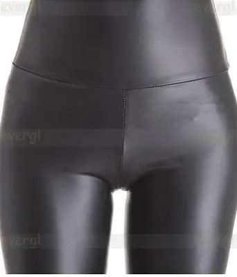 Для женщин леггинсы искусственной Высокие ботинки из PU-кожи качество тонкий карандаш леггинсы Новая мода Эластичность сексуальные брюки W02 - Цвет: Черный