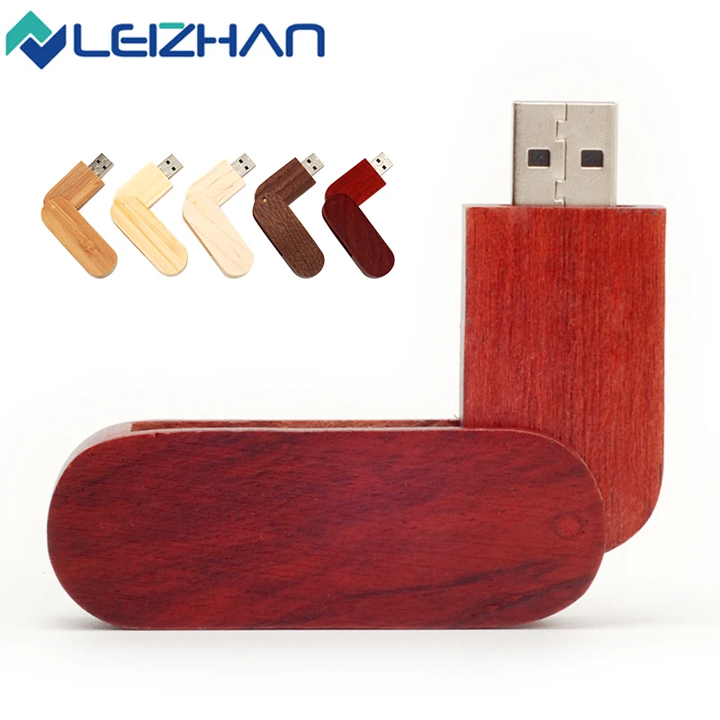 LEIZHAN карту флэш памяти с интерфейсом usb деревянная Флэшка 4 gb 8 16 Гб 32 ГБ 64 Флешка в
