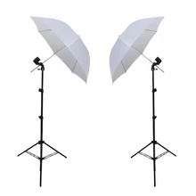 Аксессуары для студийной фотографии 88 см 34.6in белый зонт из мягкого материала для студийной съемки; комплект одежды из 2 предметов E27 фотографическое освещение и 2 тренога для осветительного оборудования