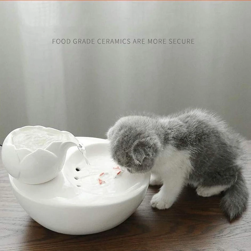 

Pet Water Fountain Pet Fountain Cat Dog Ceramic Automatic Drinking Water Purifier Water Filter Activated Carbon Filter Ultra Q